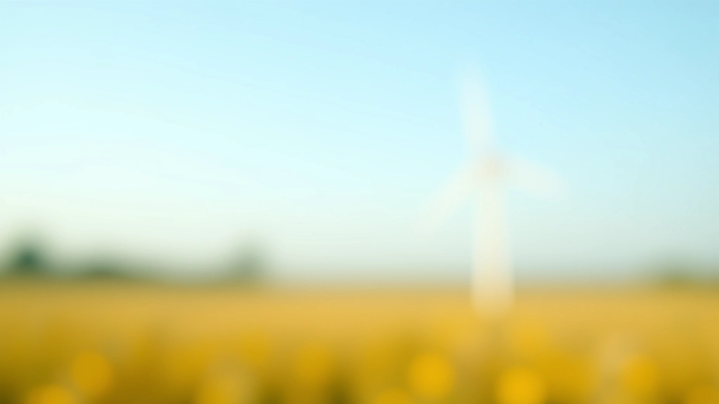 Moderní větrná turbína v krajině se slunečními panely viditelný na pozadí